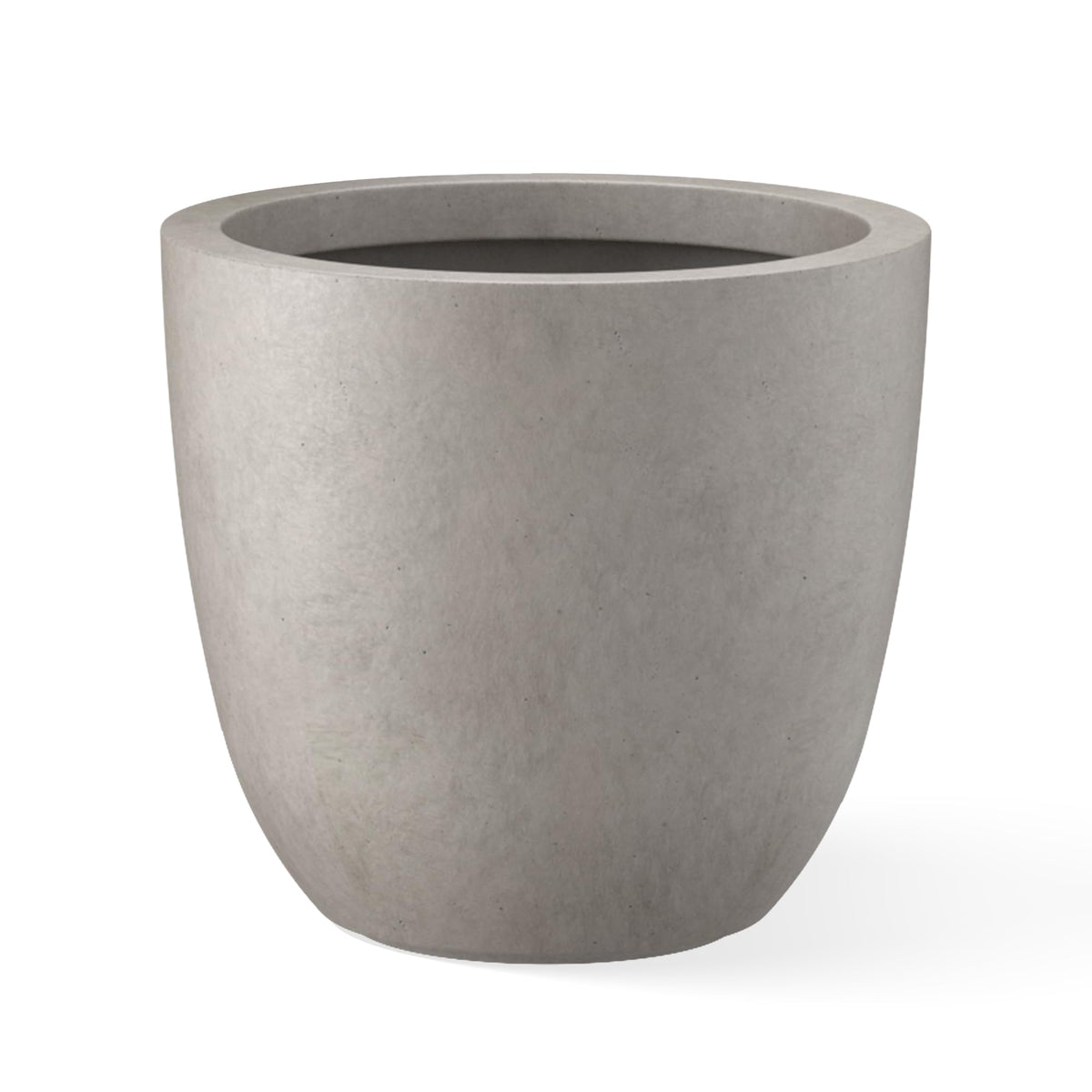 Kante Weathered Concrete Planter front view with visible pores