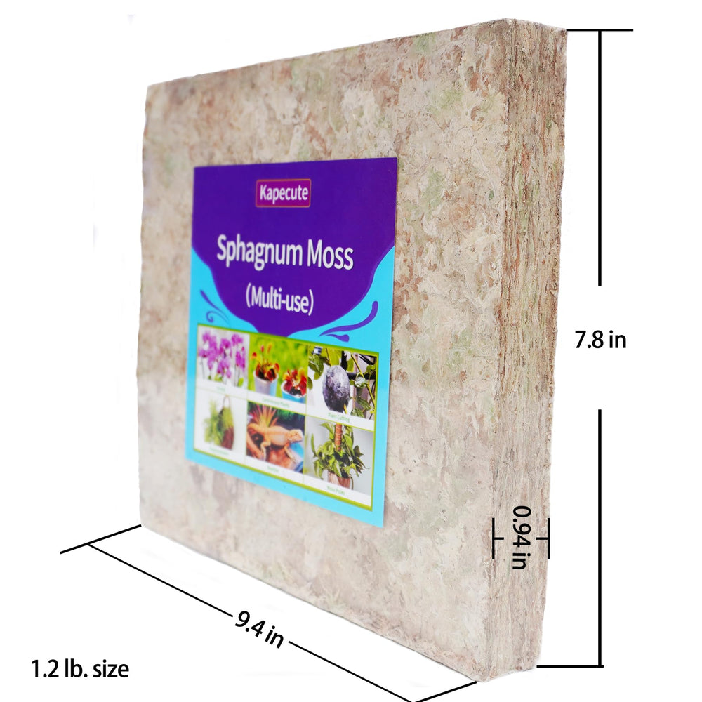 Kapecute Sphagnum Moss packaging details
