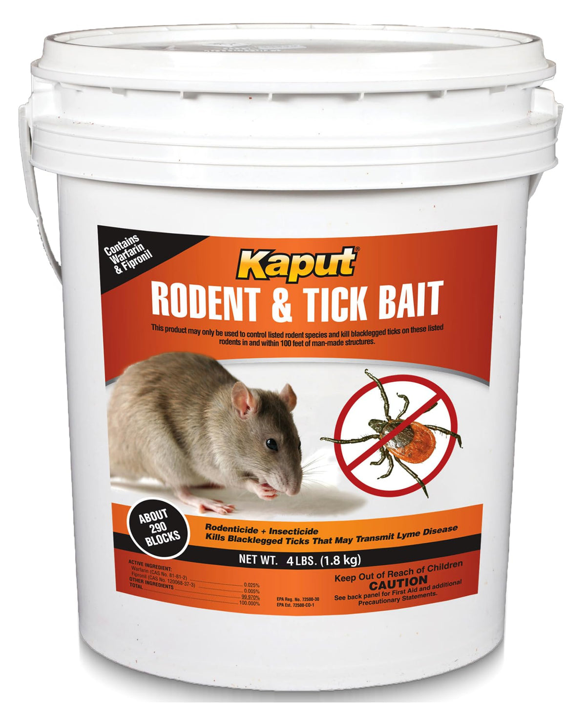 Kaput Rodent & Tick Bait Blocks front view