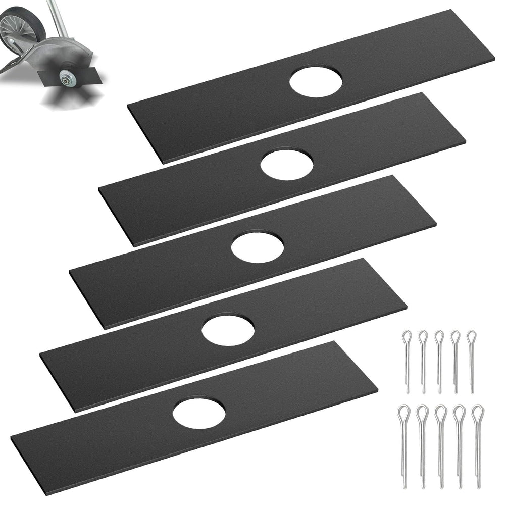 Karbay 5 Pack Edger Blades 8 inch x 2 inch front view