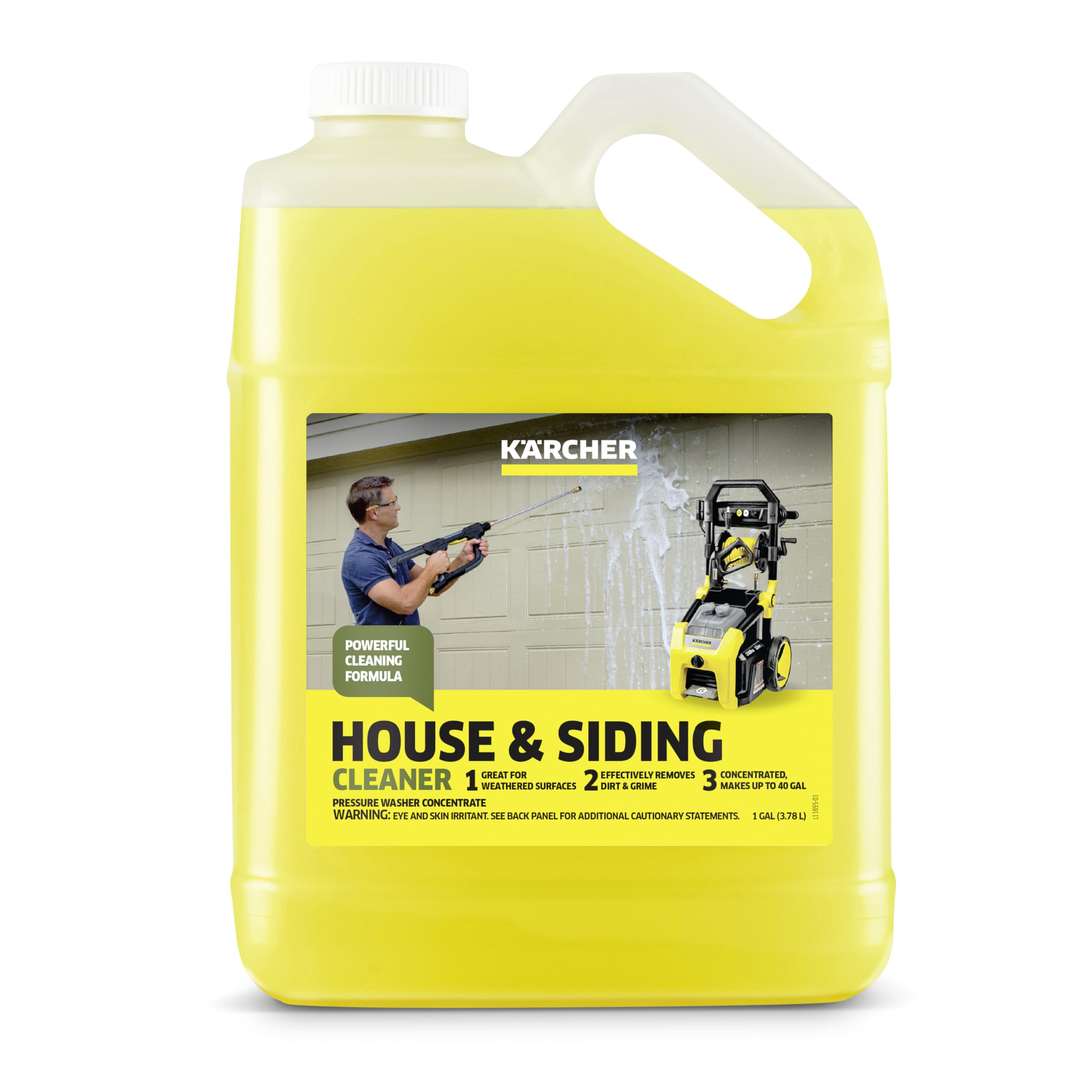 KÄRCHER House & Siding Cleaner bottle front view, green colour