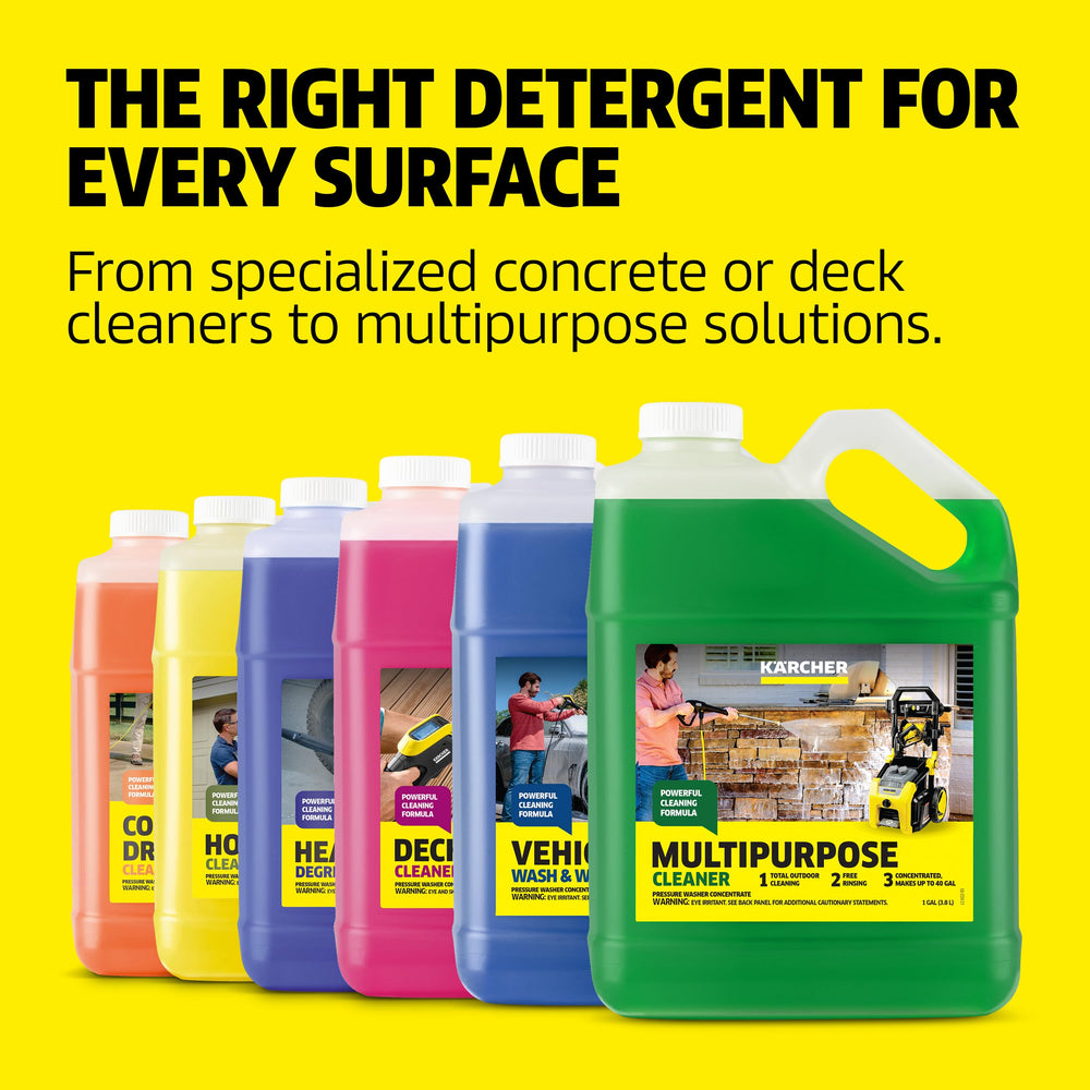 KÄRCHER Multi-Purpose Pressure Washer Detergent with car cleaning setup