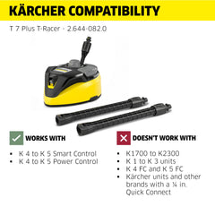 KÄRCHER T 7 Plus T-Racer attachment with extension wands