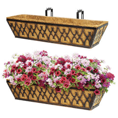 Karlliu 24 inch bronze window box planter front view