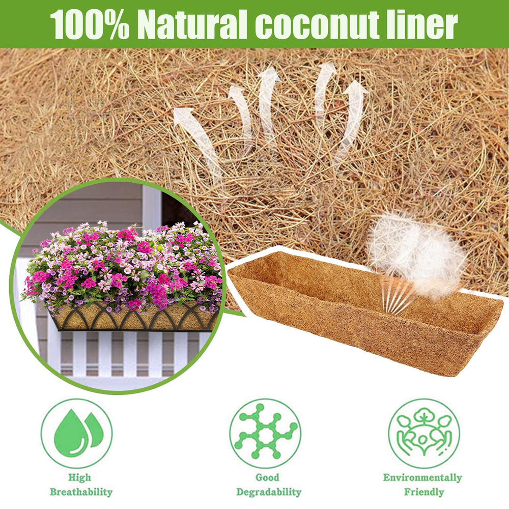 Karlliu 24 Inch Coconut Liners in a garden setting