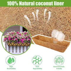 Karlliu 24 Inch Coconut Liners in a garden setting