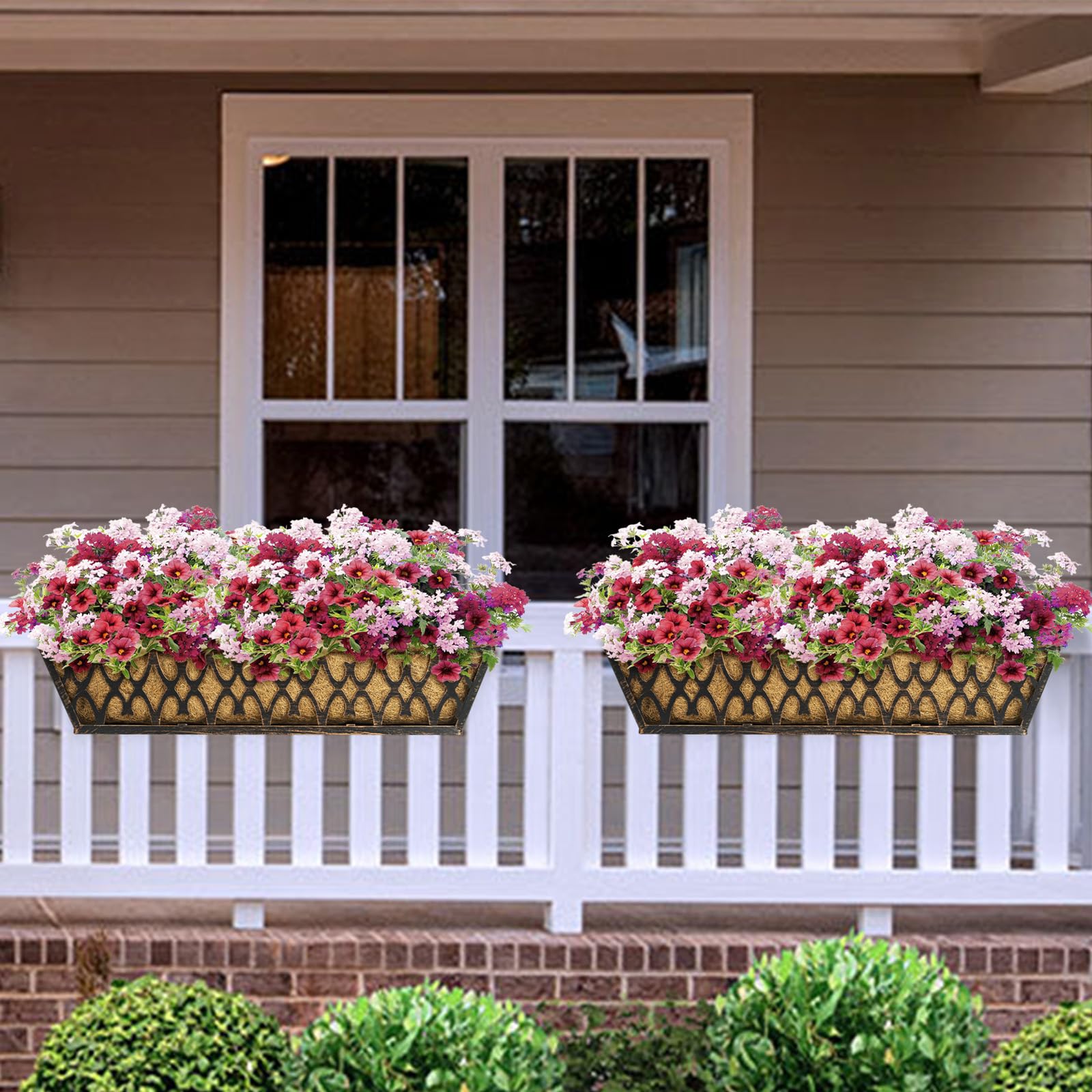 Karlliu 24 inch window box planter with coco liner
