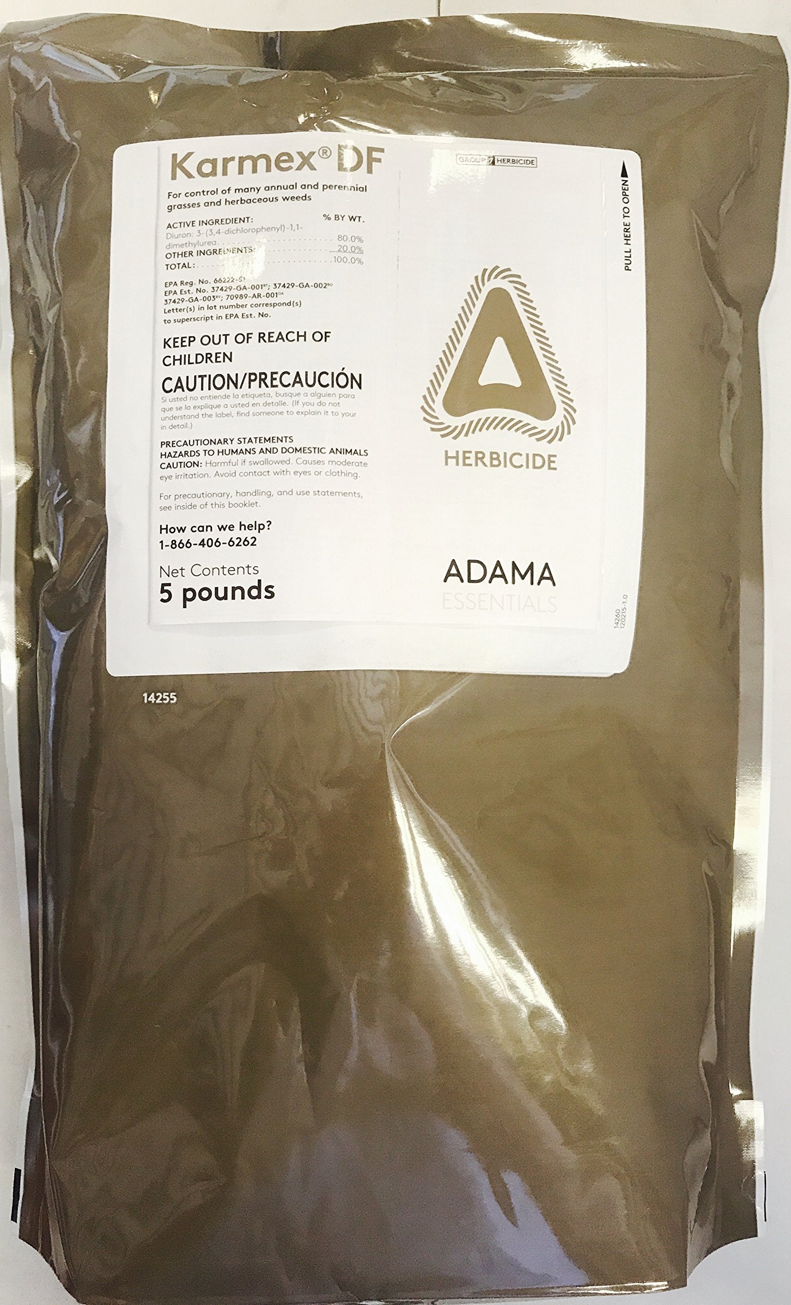 Karmex DF 5lb bag side view with product details