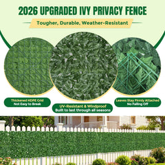 KASZOO ivy fence panels installed on a balcony