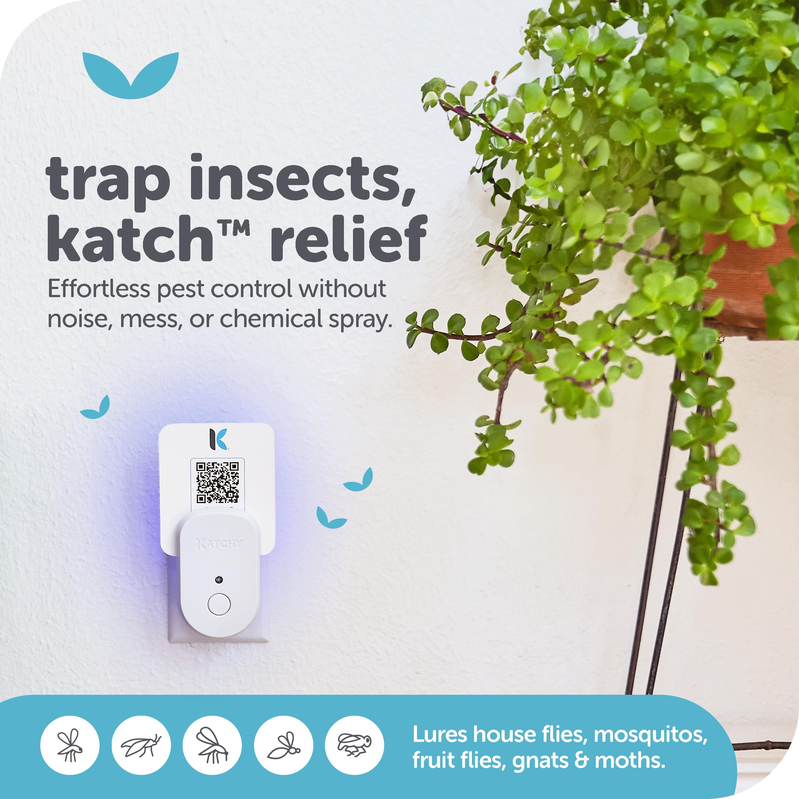 KATCHY Bug Trap installation in a kitchen outlet