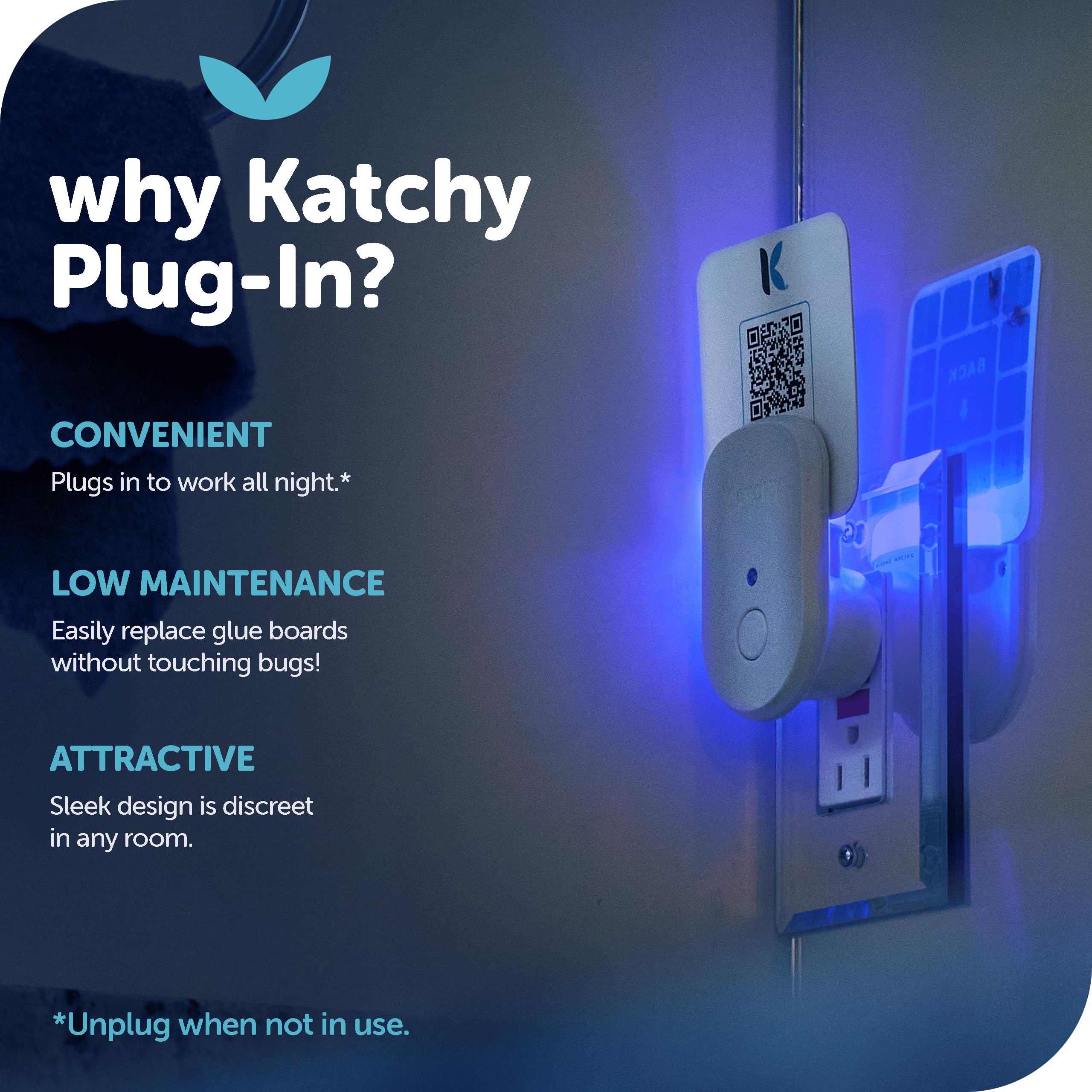 KATCHY Bug Trap installed in a living room