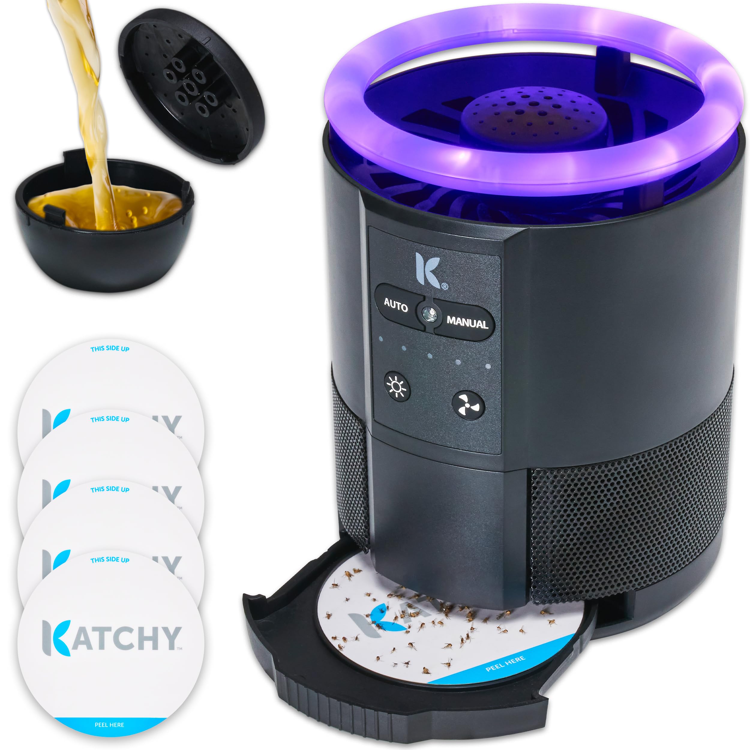 KATCHY Duo Indoor Insect Trap black model front view
