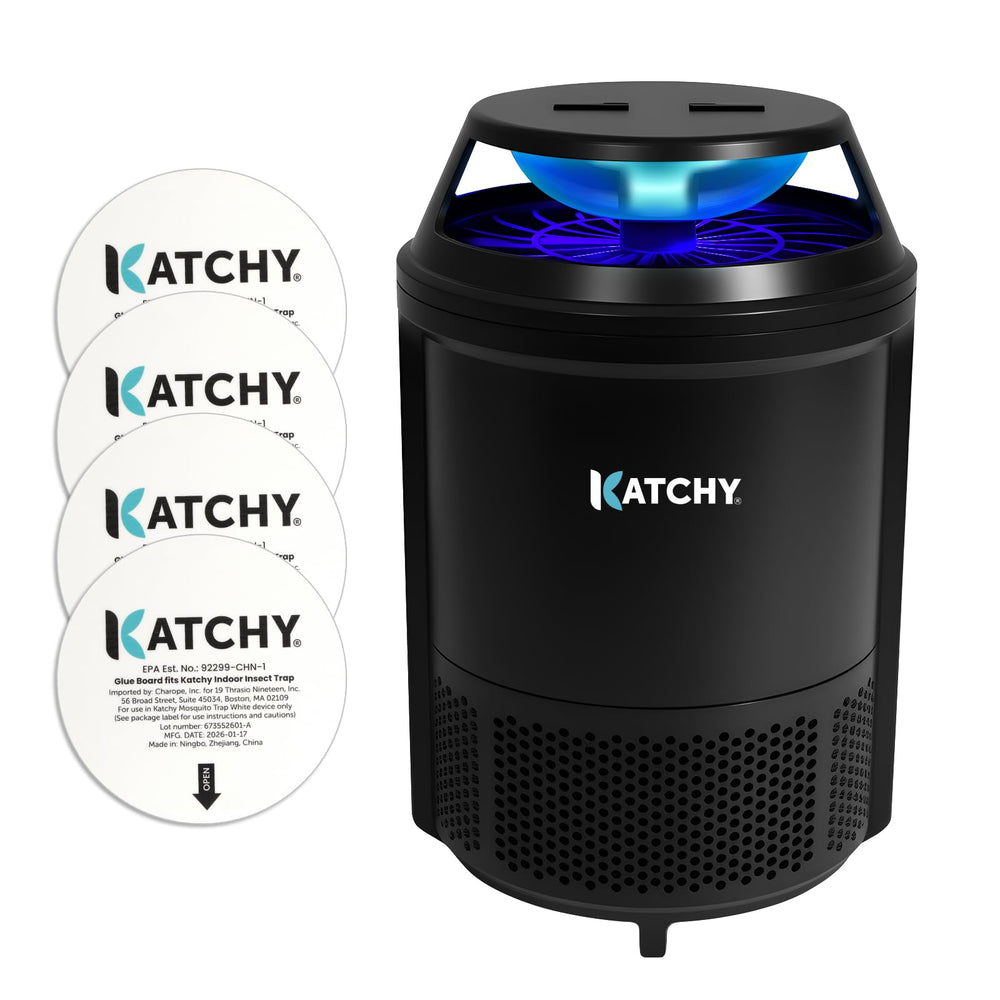 KATCHY Indoor Flying Insect Trap front view in black