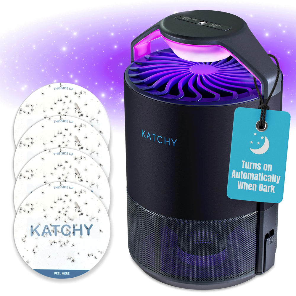 KATCHY Midnight Indoor Insect Trap front view with UV light
