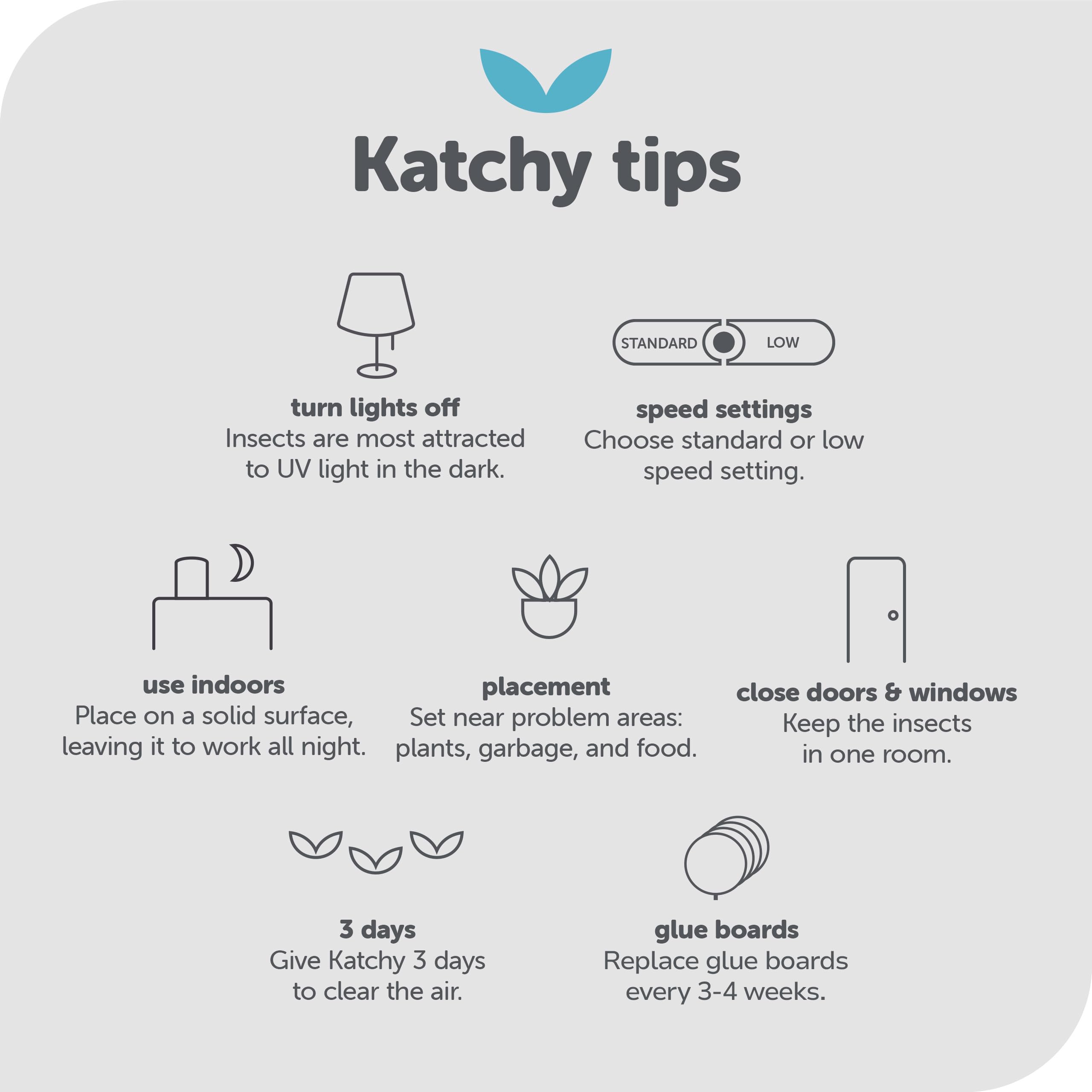 KATCHY trap dimensions and specifications on box