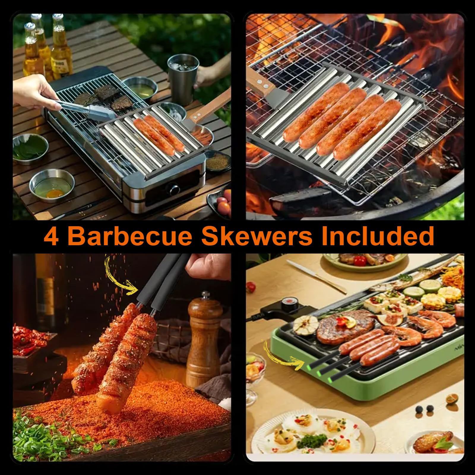 KAYCROWN Hot Dog Roller with various sausages