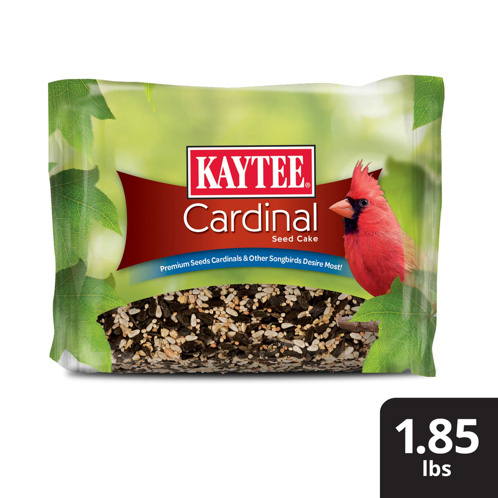 Kaytee Cardinal Seed Cake in outdoor setting