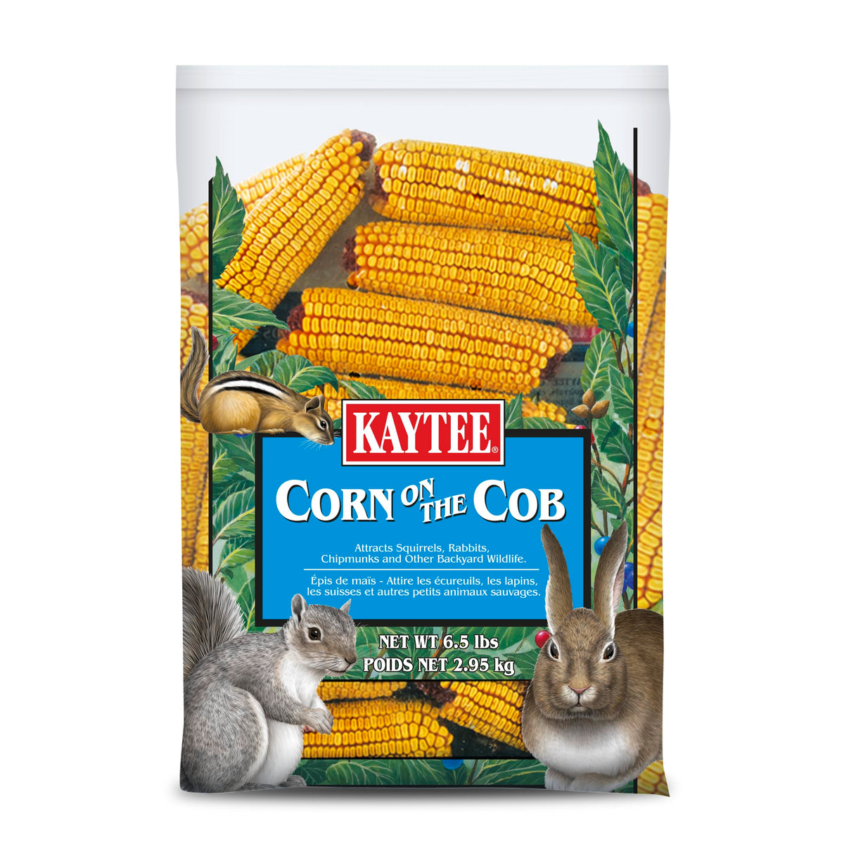 Kaytee Corn on the Cob 6.5 lb package front view