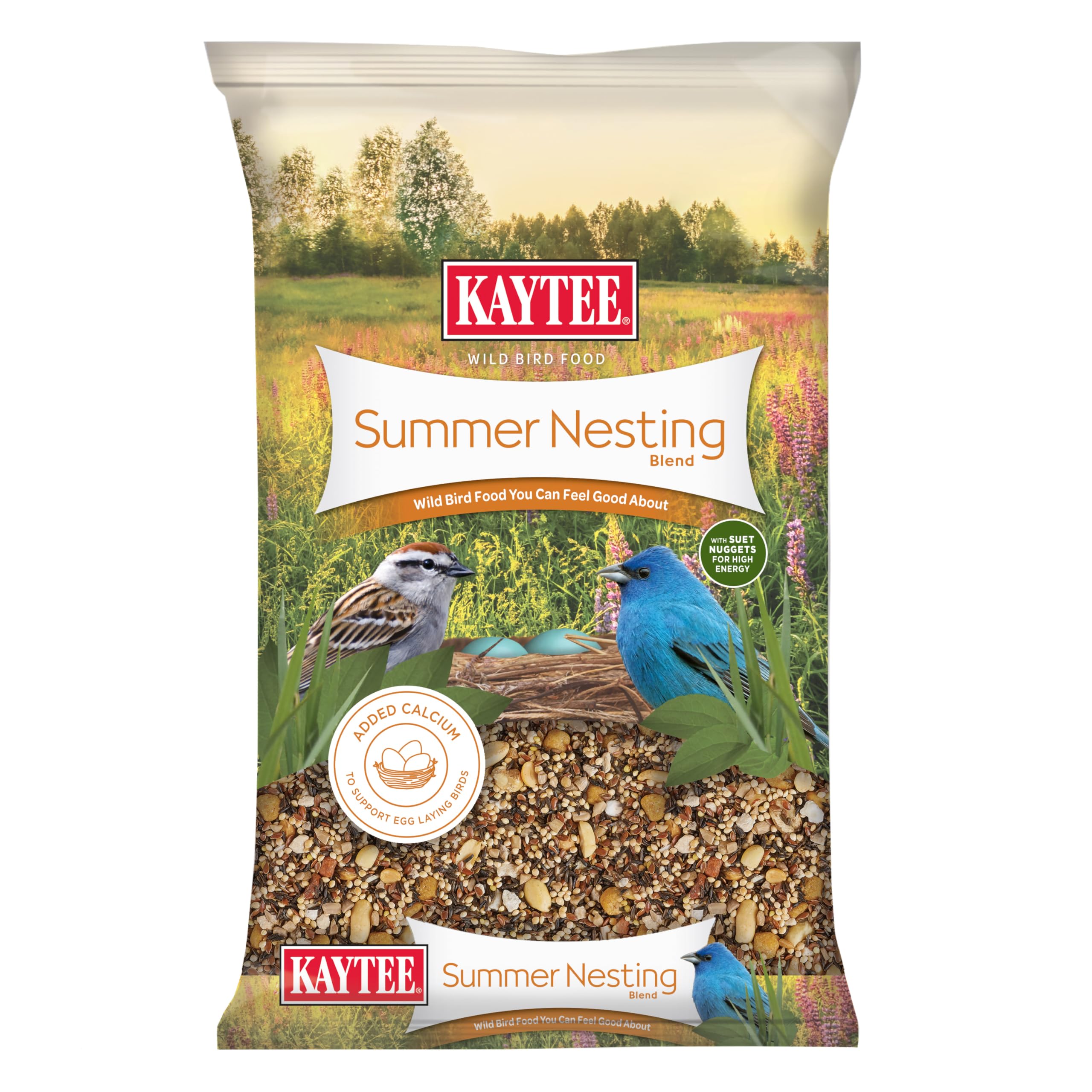 Kaytee Wild Bird Food Summer Nesting Seed Blend 8 lb packaging front view