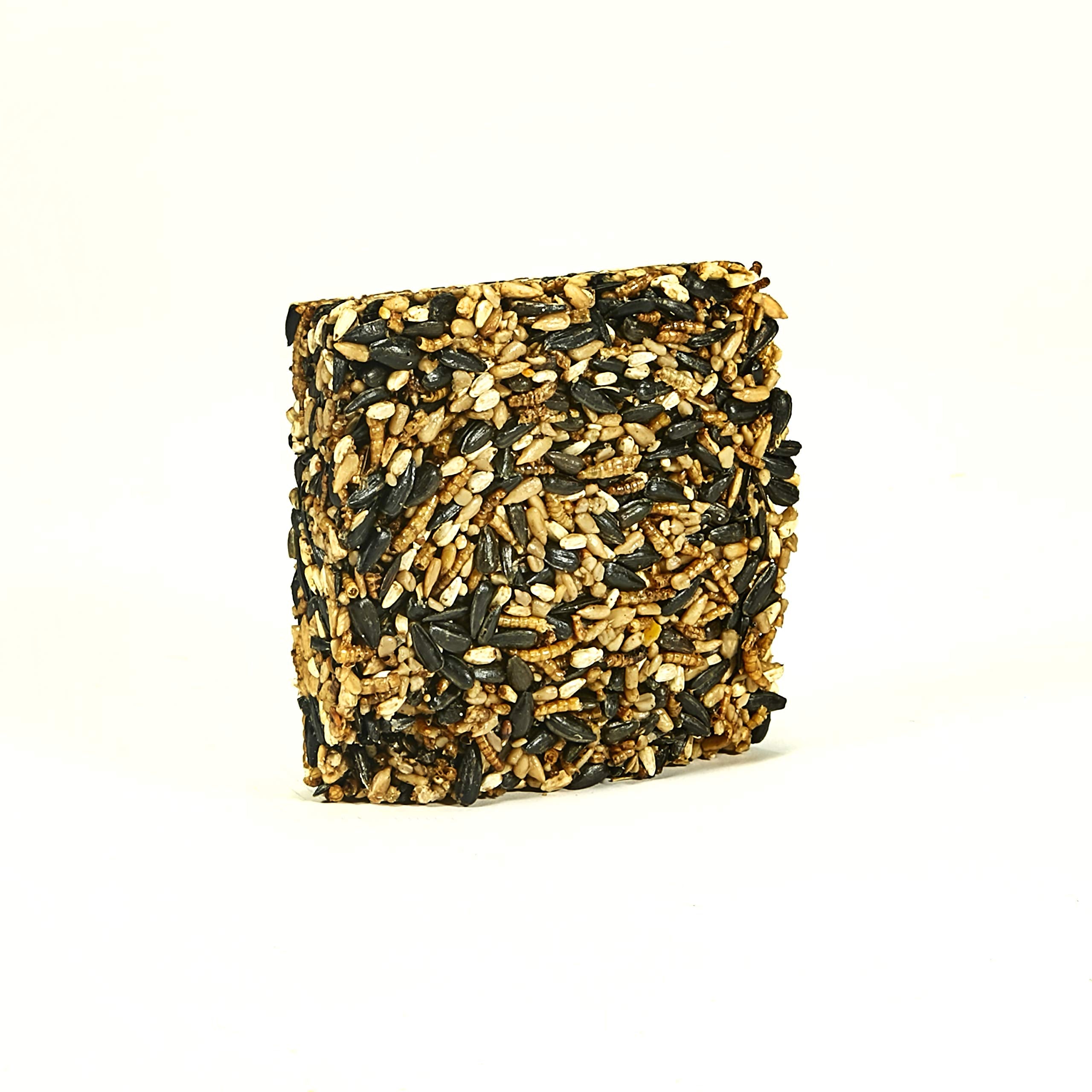 Kaytee Wild Bird Seed & Mealworm Cake in feeder