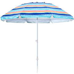 Kbrellaoutlets Beach Umbrella rainbow design front view