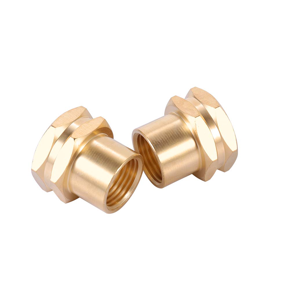 Kbrotech Brass Garden Hose Adapter 1/2 inch NPT connection view