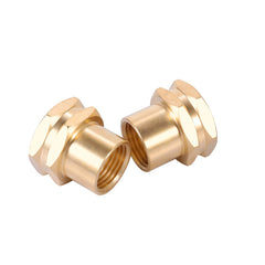 Kbrotech Brass Garden Hose Adapter 1/2 inch NPT connection view