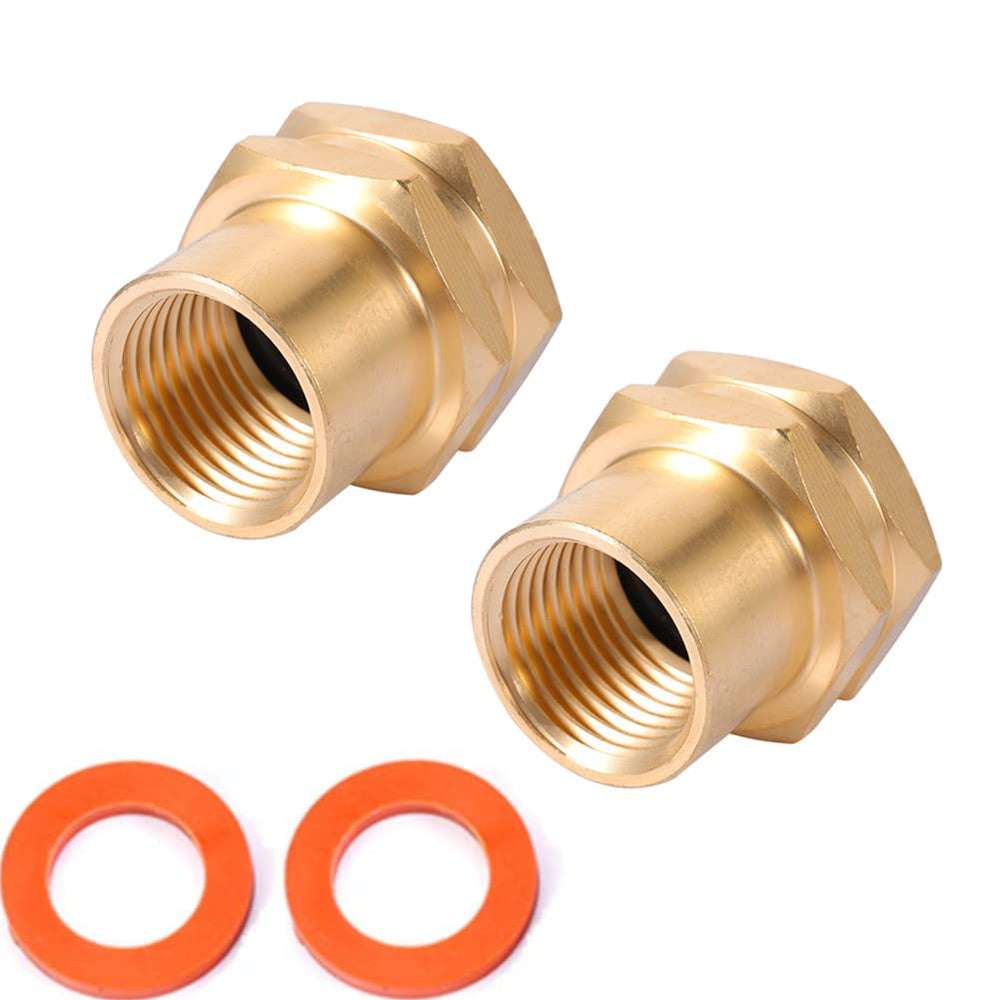 Kbrotech Brass Garden Hose Adapter 3/4 inch GHT connection view