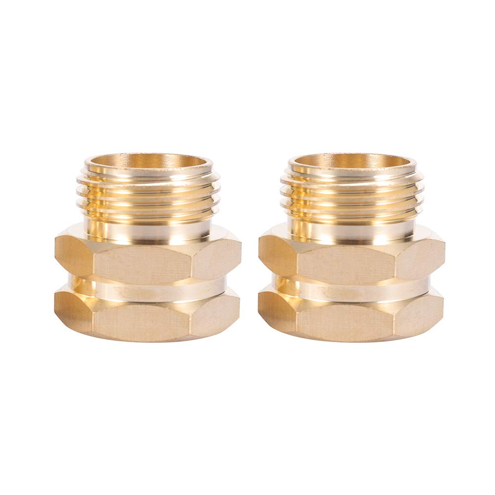 Kbrotech Brass Garden Hose Adapter 3/4” NPT female side view