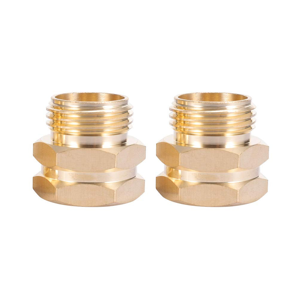 Kbrotech Brass Garden Hose Adapter 3/4” NPT female side view