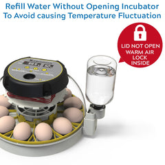 KEBONNIXS 12 Egg Incubator side view