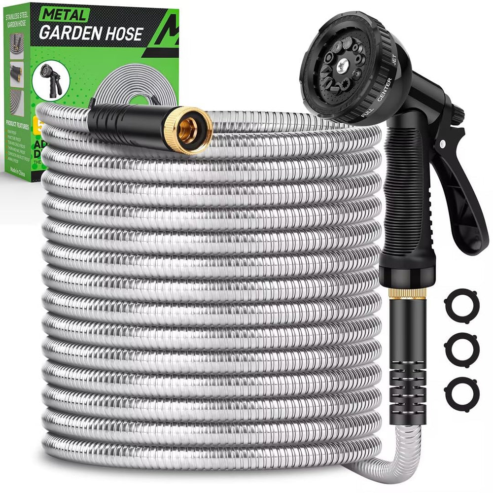 Kebose Garden Hose 100FT with nozzles and leak-proof gaskets