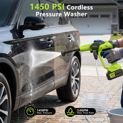 KEEPEAK Cordless Pressure Washer with batteries and charger
