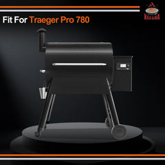 KEESHA drip tray liner fitting into Traeger Pro 780 grill