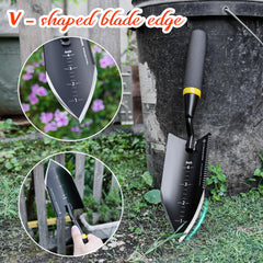 Kemaier Gardening Hand Trowel with protective sheath attached