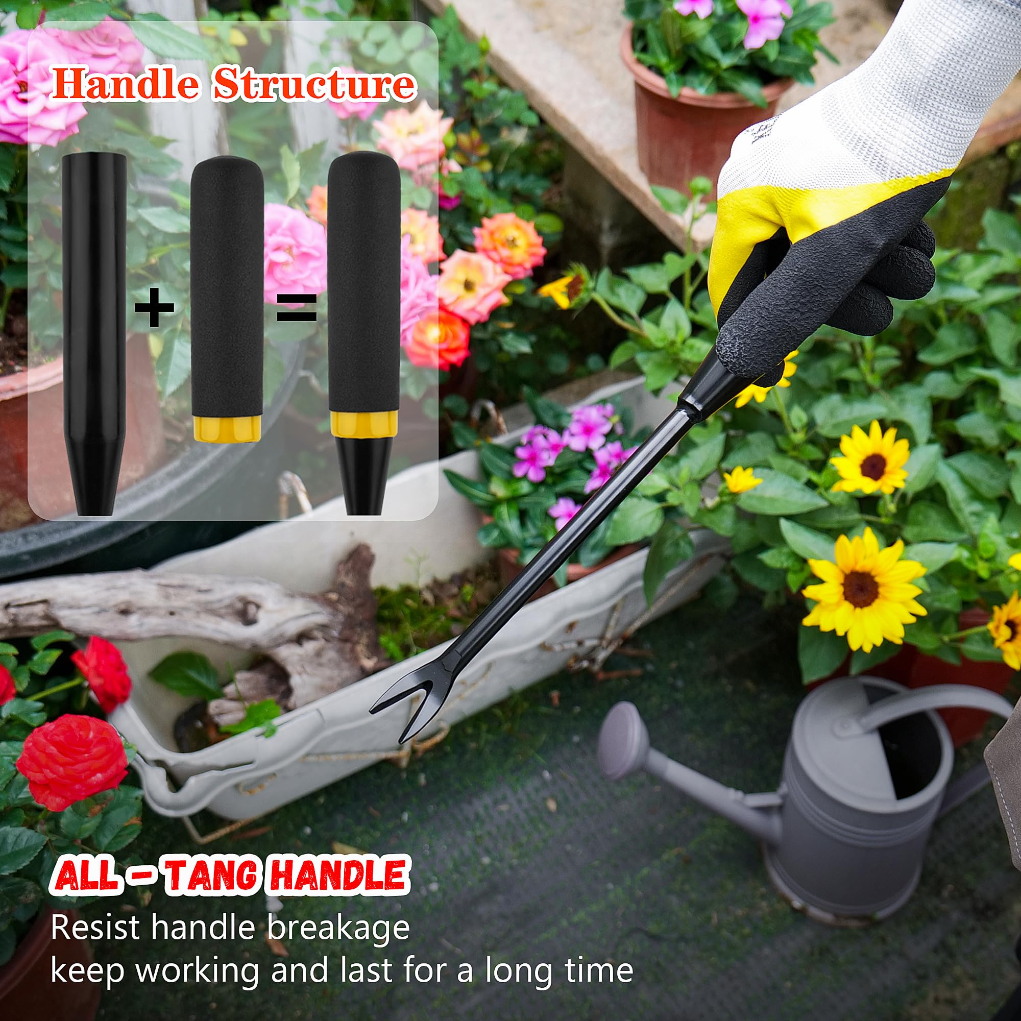 Kemaier Weeding Tool full tang handle for stability