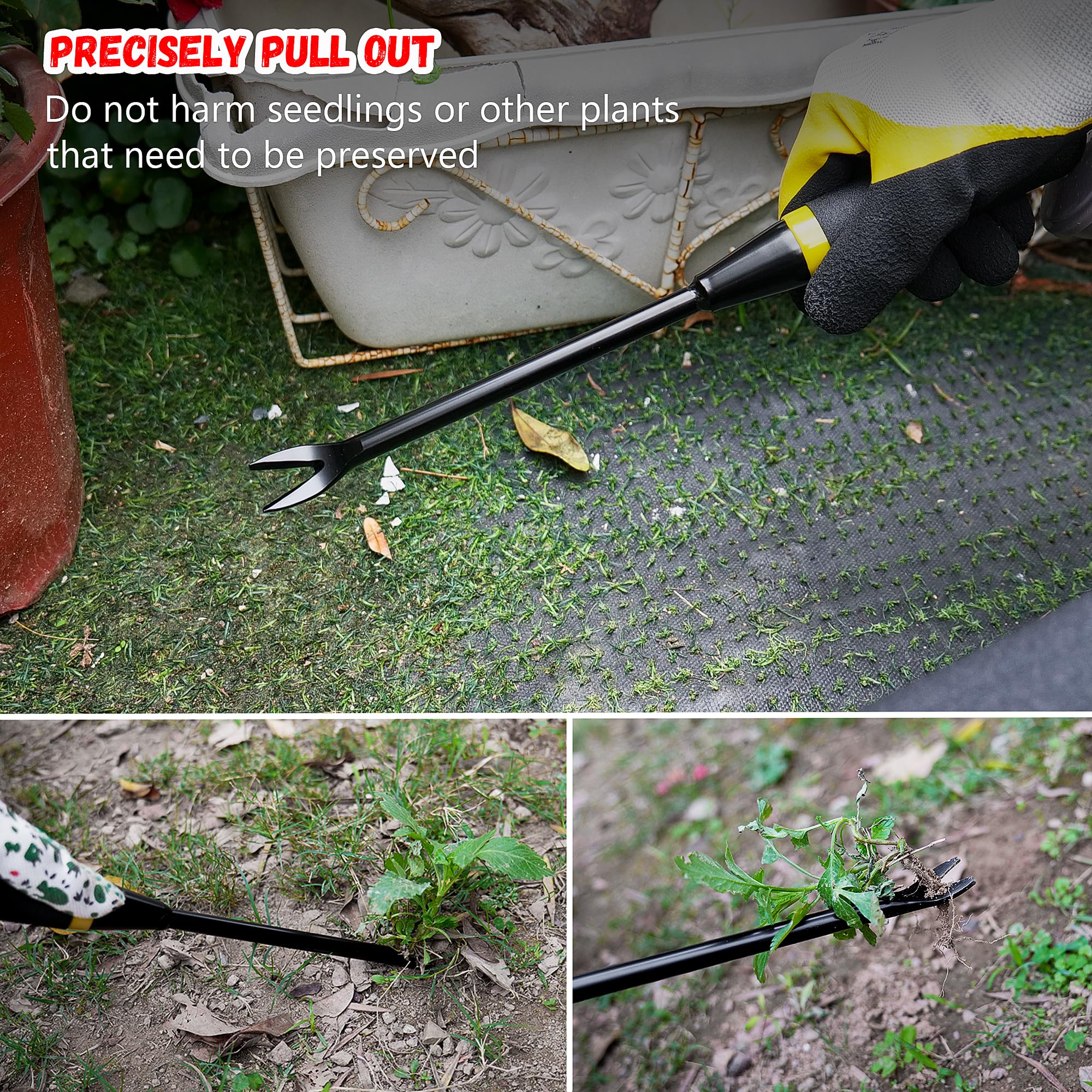 Kemaier Weeding Tool in use removing weeds