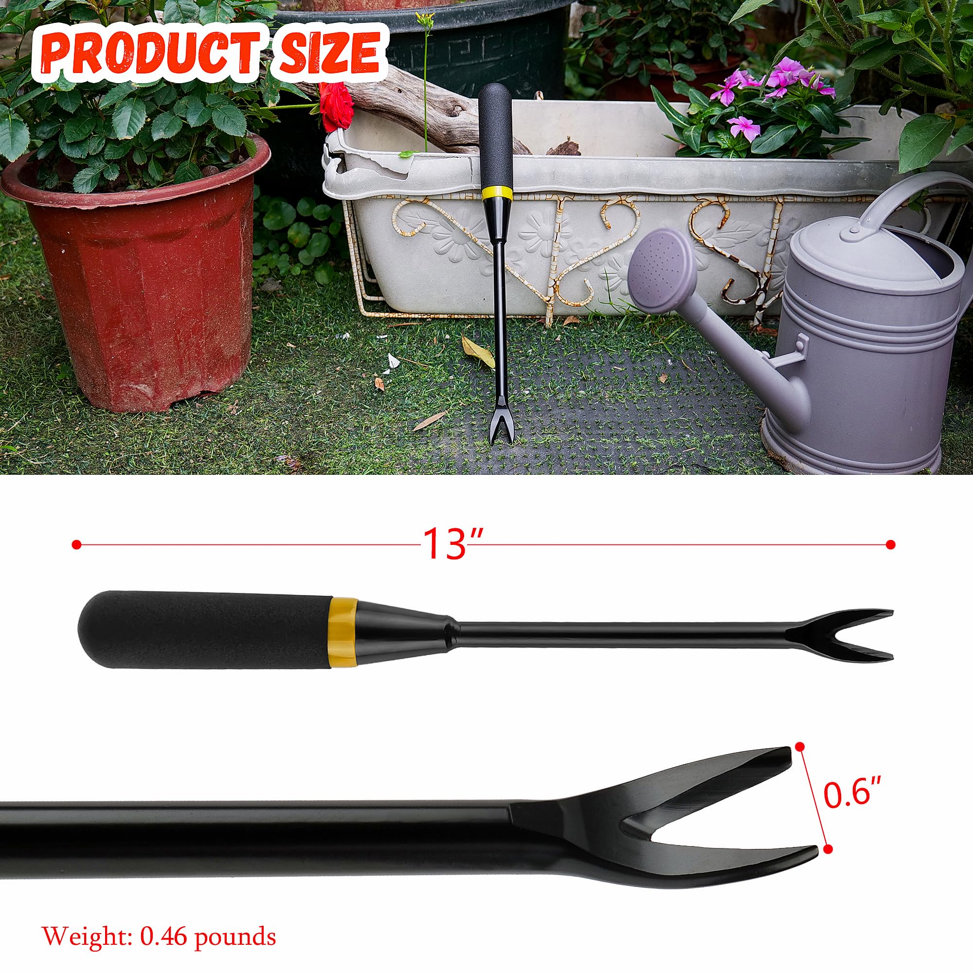 Kemaier Weeding Tool V-shaped opening close-up