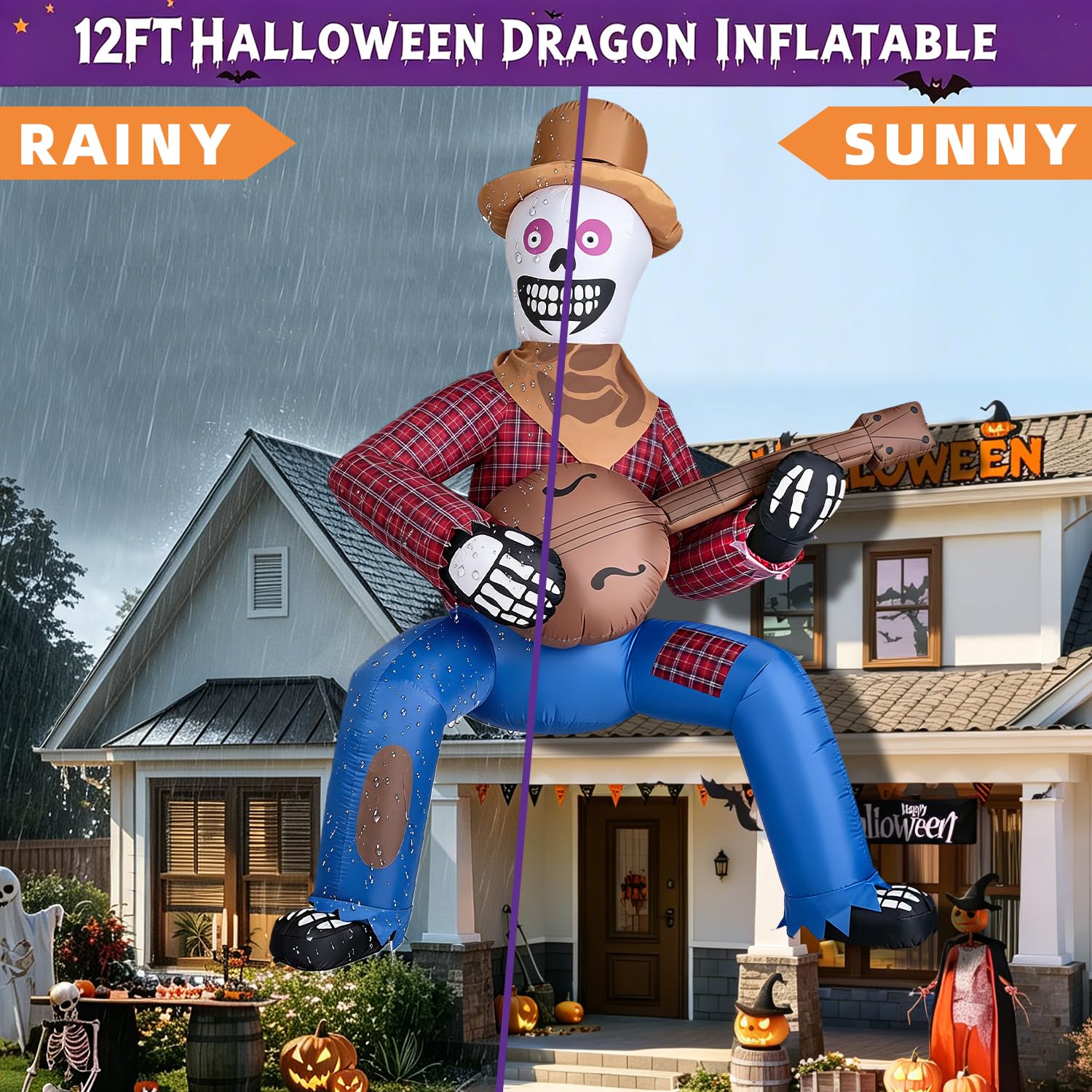 Kendane 12FT Skeleton Cowboy package dimensions