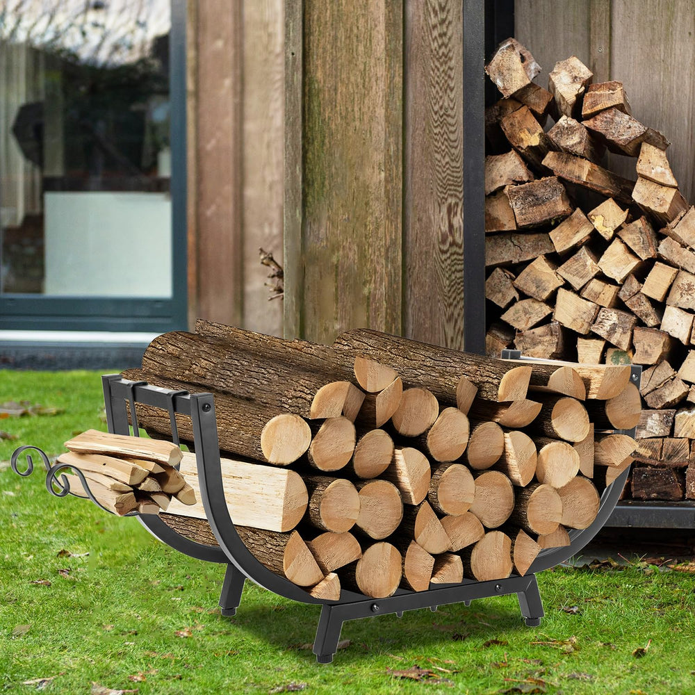 Kendane firewood rack side handles for easy movement