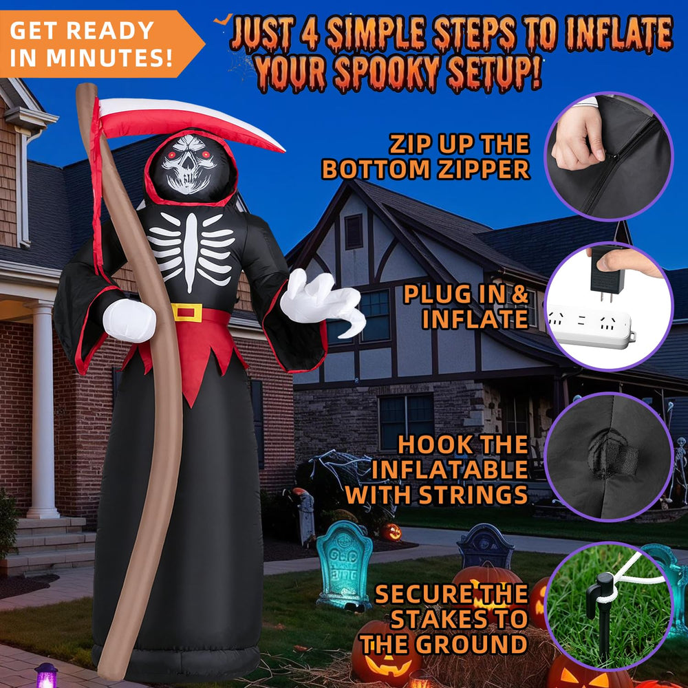 Kendane Grim Reaper inflatable back view