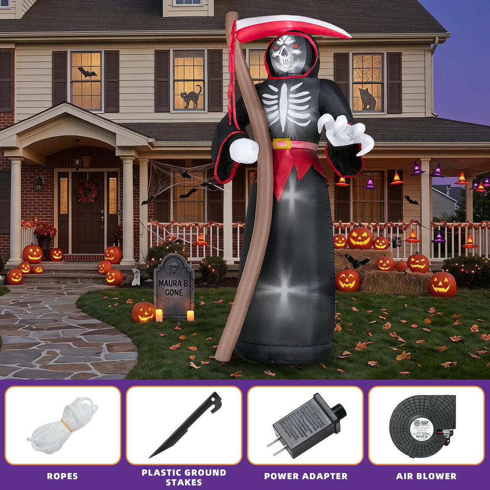 Kendane Halloween inflatable with LED lights at night