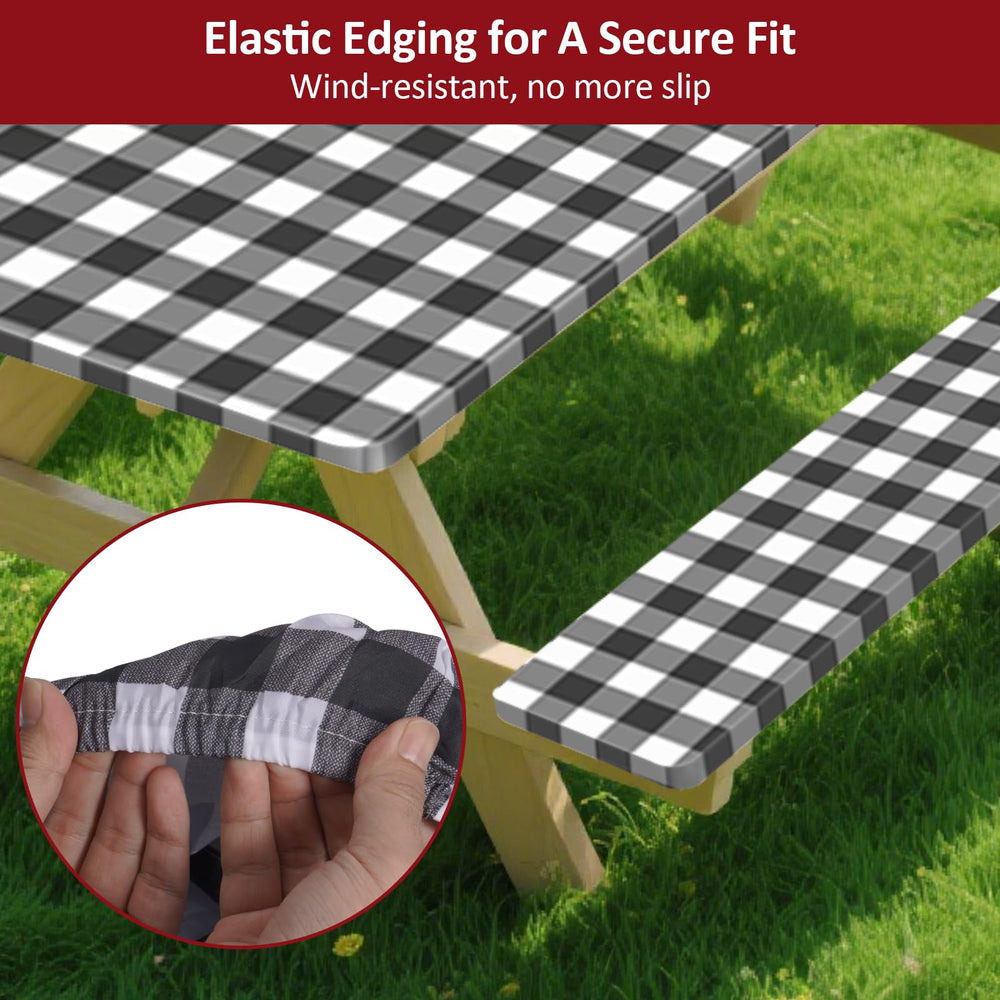 KENOBEE picnic table cover on outdoor table