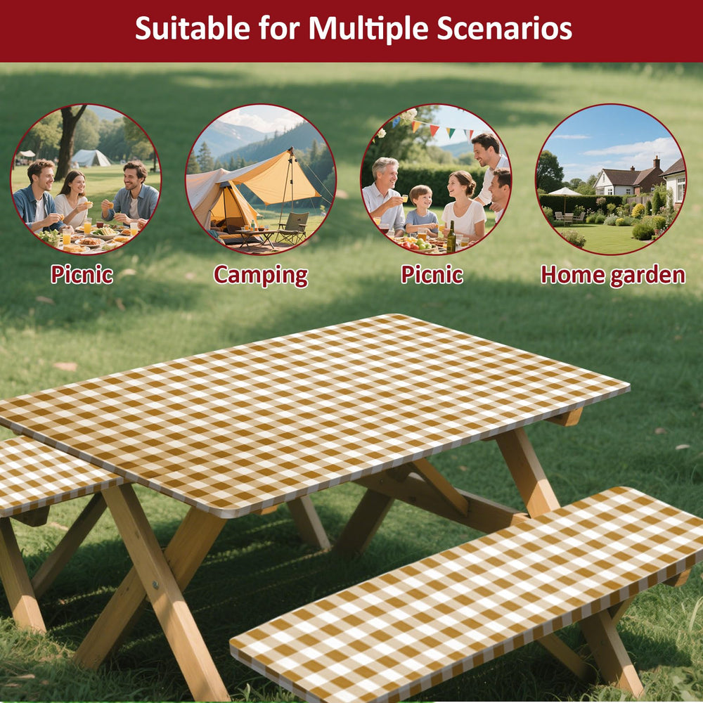 KENOBEE picnic table cover set in outdoor setting