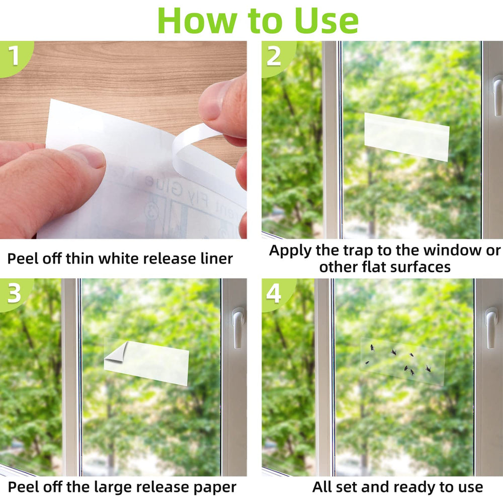 Kensizer Window Fly Trap adhesive side view