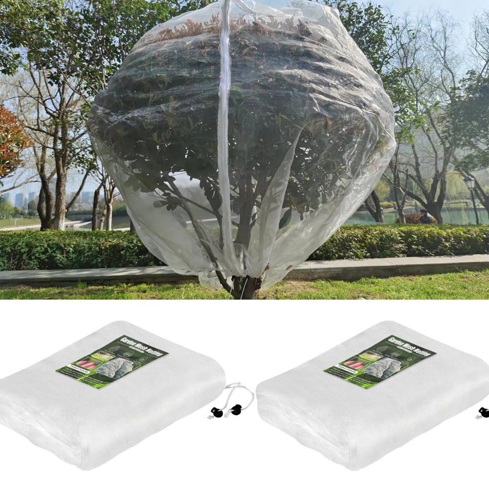 KEOHOLI 10x10ft fruit tree netting bag with zipper and drawstring
