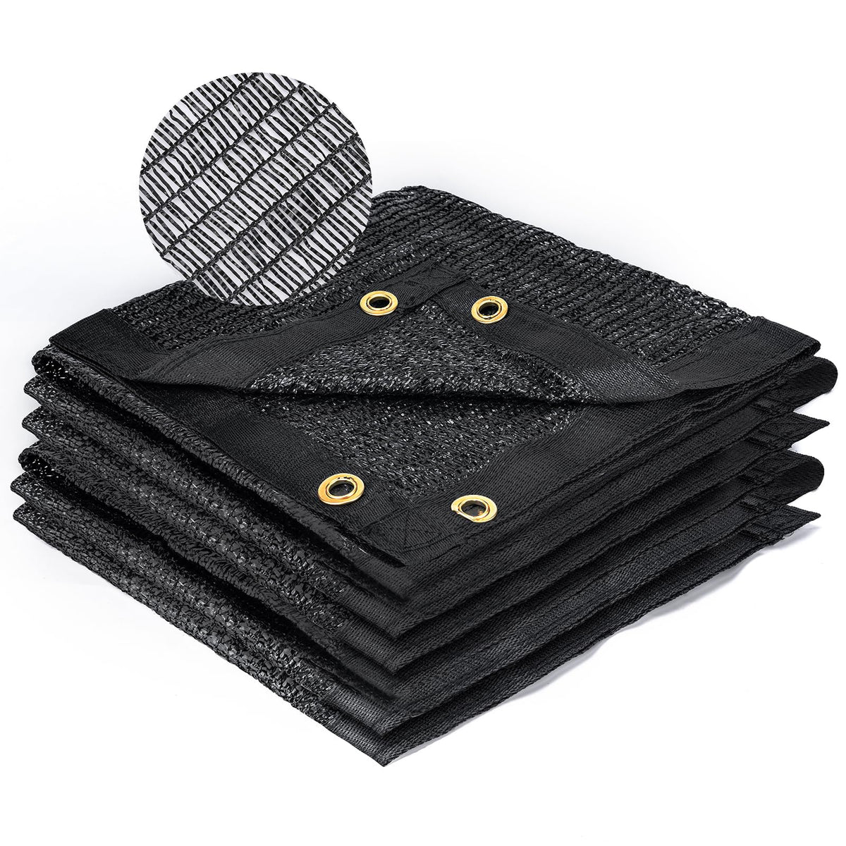 Kesfitt 40% shade cloth 8x20 ft black front view