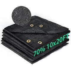 Kesfitt 70% Shade Cloth 10x20 ft front view