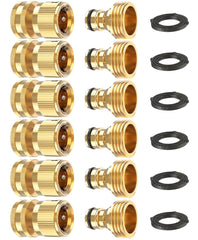 Kesfitt Garden Hose Quick Connect Kit featuring solid brass connectors