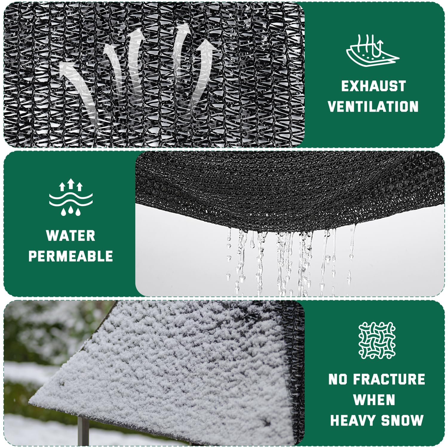 Kesfitt shade cloth installation example on a patio